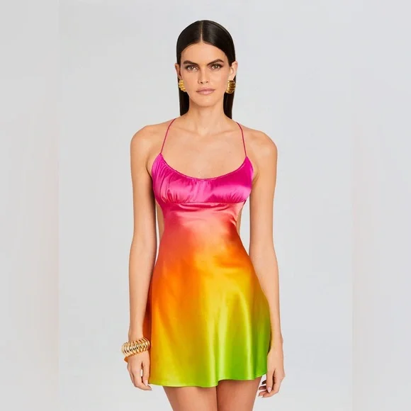 Retrofête JOSEFINE SILK DRESS, Size Large, $448 - Picture 3 of 13